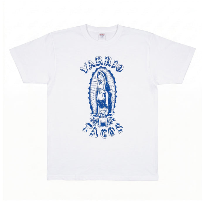 BENJIE GUADALUPE  VARRIO T-SHIRT│WHITE&BLUE COLOR