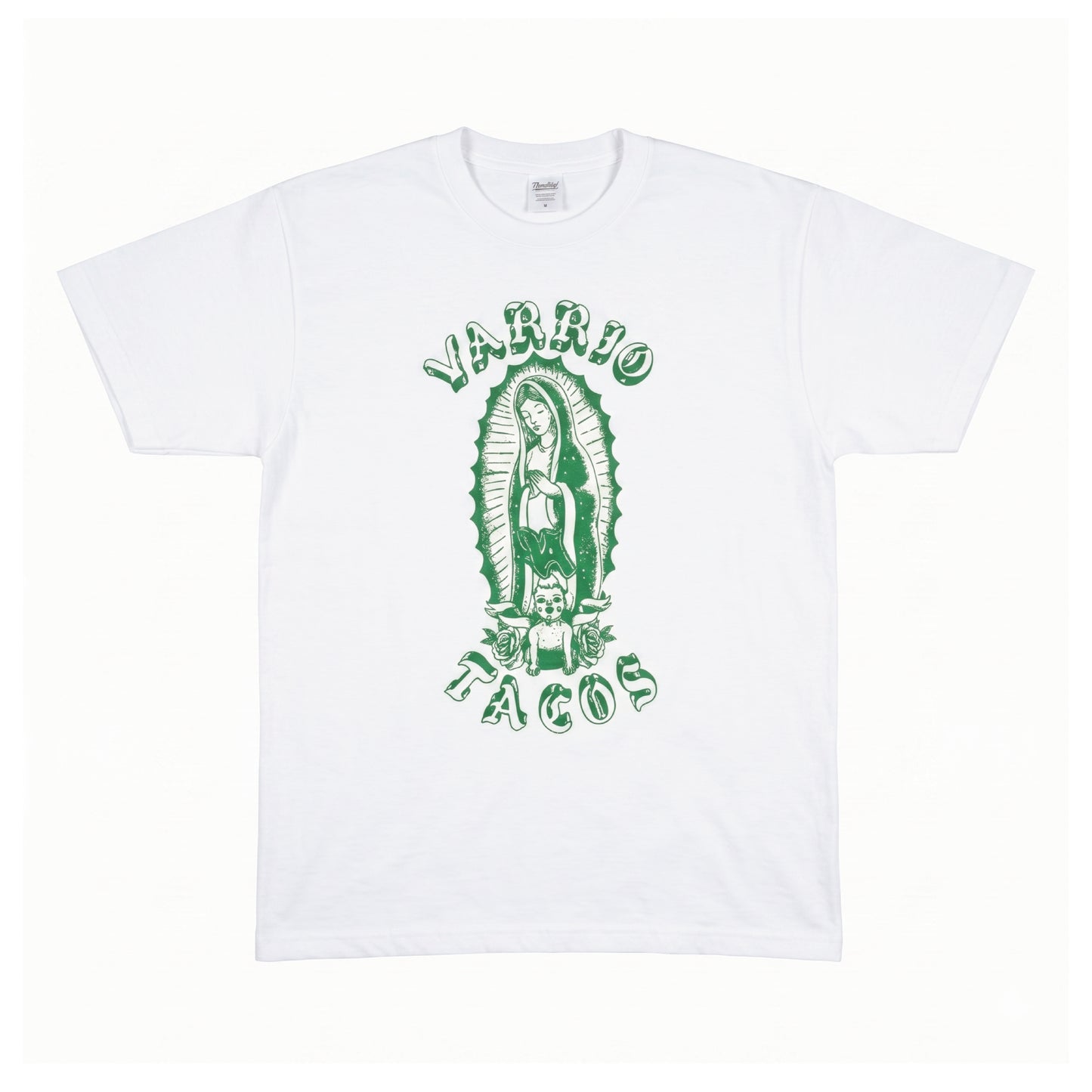 BENJIE GUADALUPE  VARRIO T-SHIRT│WHITE&GREEN COLOR