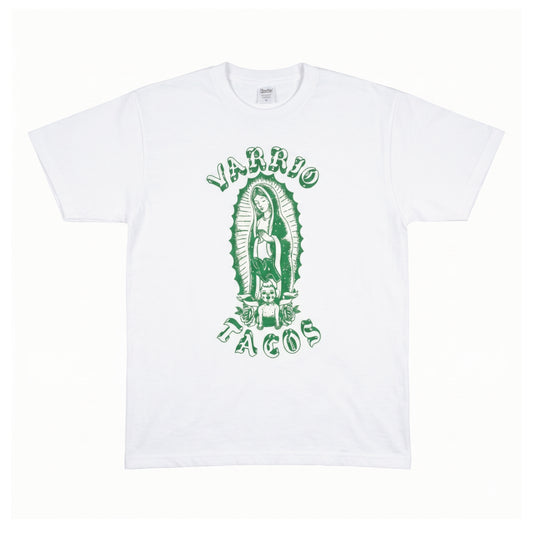 BENJIE GUADALUPE  VARRIO T-SHIRT│WHITE&GREEN COLOR