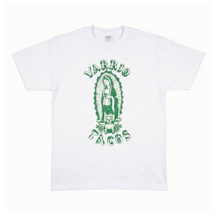 BENJIE GUADALUPE  VARRIO T-SHIRT│WHITE&GREEN COLOR